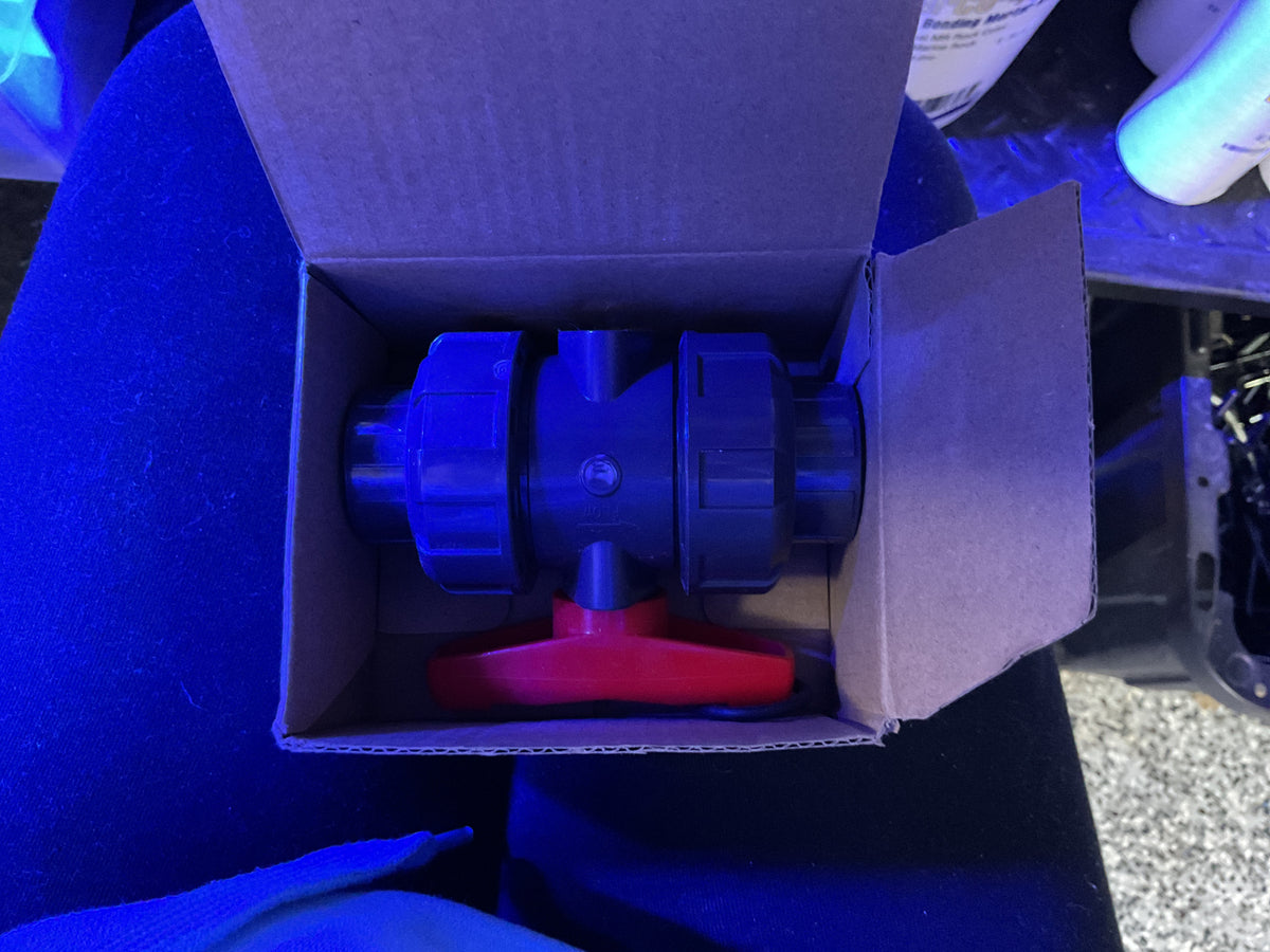 PVC Union Ball Valve, 3/4"