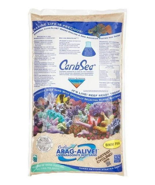 Carib Sea Arag-Alive Bimini Pink Sand 20lbs