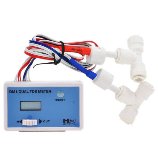 2 Sensor Inline Dual TDS Water Quality Monitor