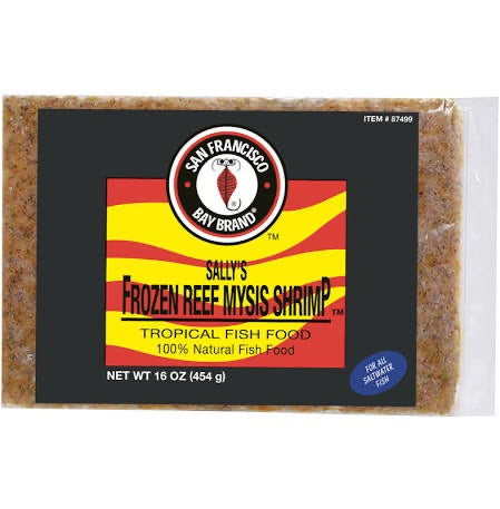 San Francisco Bay Frozen Reef Mysis Shrimp 16oz