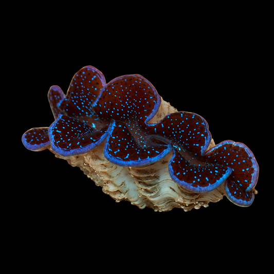 WYSIWYG Grade A Maxima Clam — 1.5 inches — Oct 10 #05 on black background